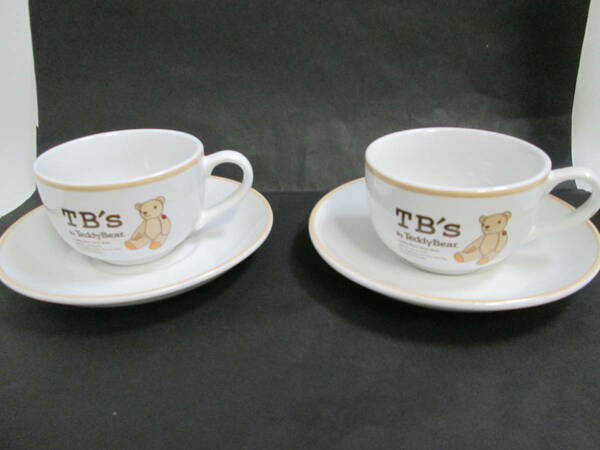 テディベア　マグカップ　コーヒーセット２Ｐ　TB's by Teddy Bear coffee set ２P　未使用か美品　