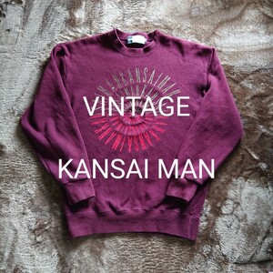 希少 ビンテージ KANSAI MAN ロゴ刺繍 トレーナー 山本寛斎 スウェット