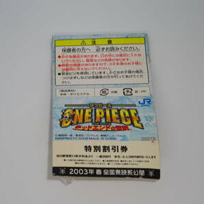 ONE PIECE ワンピース デッドエンドの冒険 ルフィ 安全ピン付バッジ JR西日本春休みスタンプラリー2003の画像2