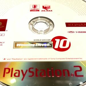 PlayStation2 ウイニングイレブン10 ディスクのみ ジャケットや付属品無し 光学面は目立つ傷無し 動作品 送料込み価格