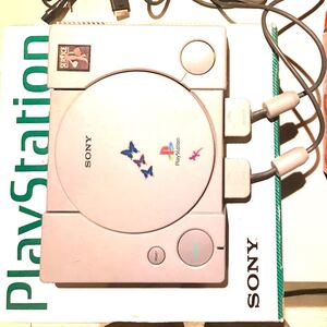 プレイステーション 本体 初代 全付属品 メモリーカード1 純正コントローラ 純正ケーブル ACコード 箱 取説 ソフト3枚 美品