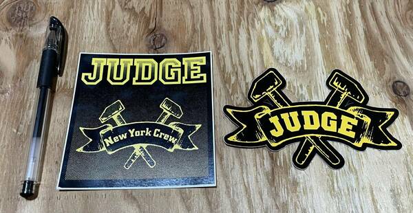 JUDGE ジャッジ　ステッカー2枚セット