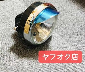 全国一律送料無料 180パイブラックヘッドライト[ピヨピヨバイザー付き] ZRX1200 バリオス W400 W650 W800 エストレヤ Z750RS Z900 Z1 Z2