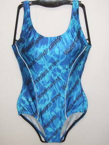 新品 arena 競泳水着 アリーナ 女子 レディース ワンピース 水着　メタリック　ブルー　日本製 Mサイズ　未使用