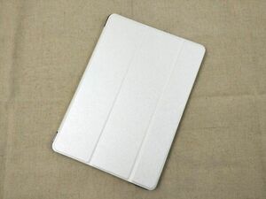 iPad Pro 10.5用 カバー PUレザー+ハードケース 三折 スタンド 薄型 ホワイト