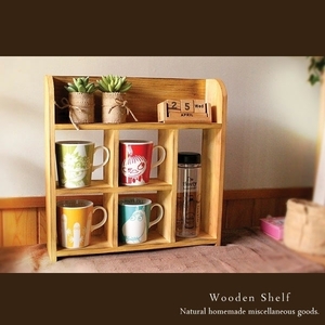 Art hand Auction [Free Shipping] Handmade antique style freestanding shelf ☆ Wooden shelf Natural, Handmade items, furniture, Chair, shelf, Bookshelf, Shelf