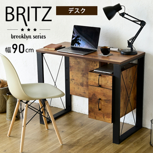  free shipping BRITZ Brooke Lynn series Vintage manner FBR-0002 desk 90cmtere Work optimum BKBR