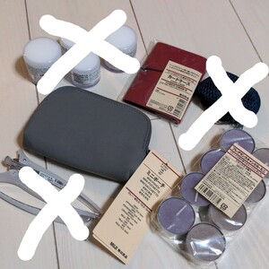 新品 未使用 無印良品 セット ポーチ キャンドル カードケース ムジ MUJI 化粧品