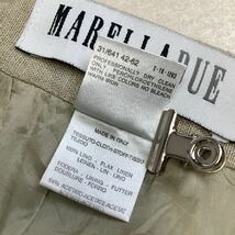 【爽やかなリネン100％】イタリア製 MARELLADUE マレーラ リネン タイトスカート サイズ42 XL ベージュ 大きいサイズ_画像10