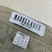 【爽やかなリネン100％】イタリア製 MARELLADUE マレーラ リネン タイトスカート サイズ42 XL ベージュ 大きいサイズ_画像9