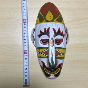 送料無料 値下応相談 アフリカ 美術 仮面 マスク 飾り 民族 置物 アンティーク 1909 h2-1