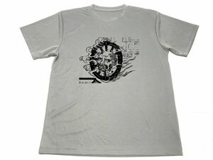 グレー　輪入道　ドライ　Ｔシャツ　鳥山石燕　今昔画図続百鬼　日本の妖怪　グッズ