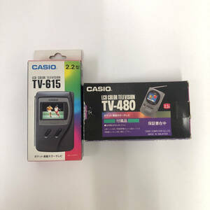 1994年製 CASIO TV-480 / 1995年製 CASIO TV-615 ポケット液晶カラーテレビ 2.2型 ジャンク品