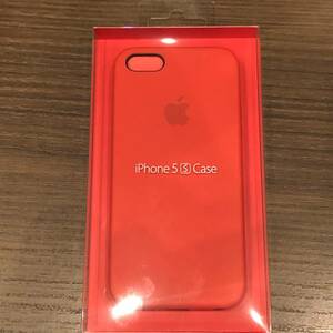 新品未開封未使用Apple純正品iPhone5s正規品iPhoneSEレザーカバーProductレザーケースMF046LL/A純正ケース 純正カバー 赤 レッドRED本革