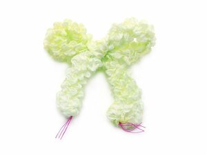 # The Seven-Five-Three Festival #.... for children hair ornament silk deer. . small size ti-s(D white yellow green ) [... ribbon aperture stop girl woman .]