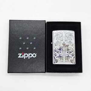 Zippo ジッポー オイルライター シルバー 2007年製 ビクトリア 前面加工 ハート メンズ タバコ アクセサリー レア 希少 未使用 tp-22x135