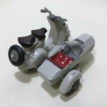 送料無料！TEKNO 443 VESPA SCOOTER AND SIDECAR☆ベスパ・サイドキャリアー・スクーター 当時物　ミニカー　ヴィンテージ　アンティーク_画像6