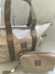 * beautiful goods *Arnold Paler ACE Arnold Palmer bag 2 point set second bag Boston bag travel bag brown group man and woman use 