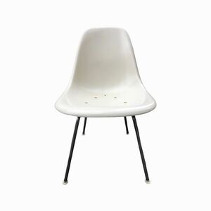 ヴィンテージ HermanMiller(ハーマンミラー) サイドシェルチェア Hベース イームズ Eames 椅子 白 80’s ミッドセンチュリー アンティーク