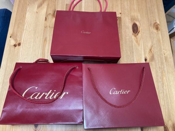 Cartier ショップバッグ 紙袋 3枚