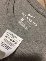 正規 NIKE long sleeve T-shirt color gray size S cotton100% made in SRILANKA ナイキ タイトライン ロンT グレー シャツ★_画像2
