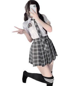 コスプレ セクシー 学生服 女子高生制服 韓国風 学園コスチューム 衣装 夏服 半袖 スカート 5点セット