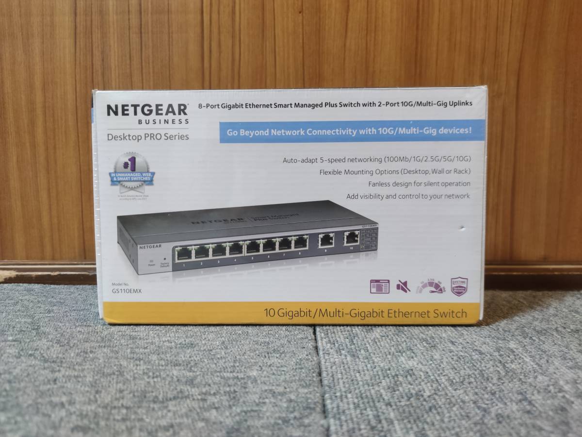 NETGEAR アンマネージ スイッチングハブ 8ポート 10G マルチギガ