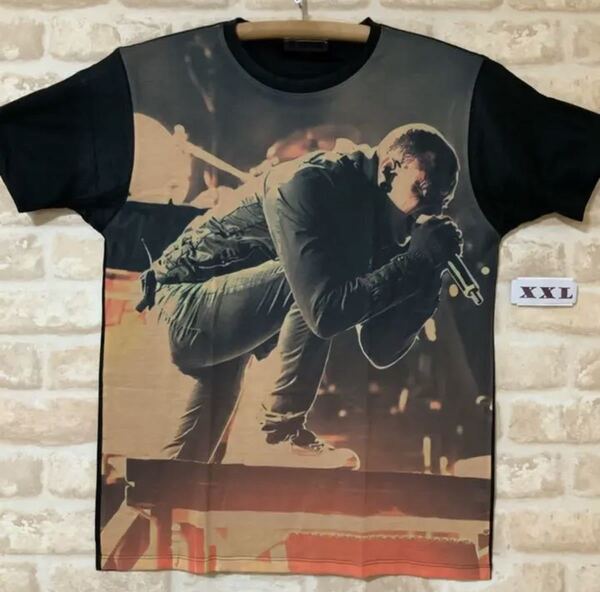 リンキン パーク チェスターペニントン Tシャツ XXLサイズ 管2563 ロックバンドTシャツ