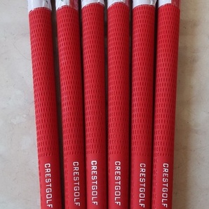 超特価!送料無料!★ 6本組 CRESTGOLF 正規品 ツアーベルベット タイプ 競技者 アスリート 60R バックラインなし RD★ 抜群のグリップ力
