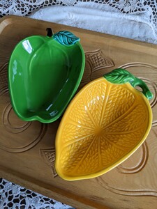レモンと青りんごの器