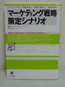 マーケティング戦略策定シナリオ ★ HRインスティテュート 野口吉昭 ◆ コンセプトは「市場志向」「統合志向」「利益志向」 経営活動再構築