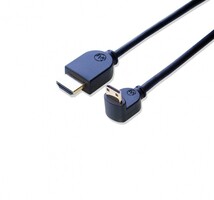 HDMI ミニHDMI 変換ケーブル 片方L型（下向き） 1m Ver1.4 イーサネット、3D、4KX2K解像度、フルHD対応_画像1