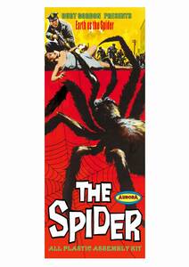 ◯AURORAタイプボックス／ 吸血原子蜘蛛「THE SPIDER」1958 (自家製貼り合わせ箱)架空のキット箱