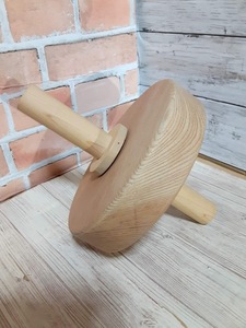 ハンドメイド 手作り ウッド 木工 腹筋ローラー 健康器具 肉体改造 インテリア オブジェ 置物 飾り