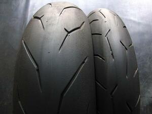 .中古前後セット!ピレリ◎ロッソ コルサ. 120/70ZR17. 180/55ZR17. SPORT1000S/BIPOST('07-). GP306