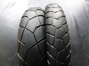 中古前後セット!ブリヂストン◎トレールウイング101・152. 110/80R19. 150/70R17. RR824:20022