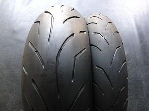 中古前後セット!ブリヂストン◎S20 EVO. 120/70ZR17. 190/55ZR17. GP449:20052