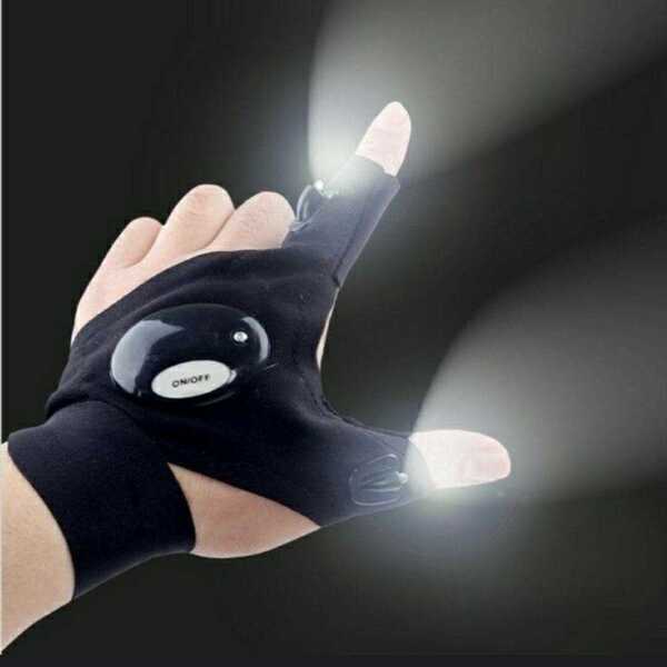 新品 未使用 手袋 ライト アウトドア ジョギング 防犯 安全 左 14