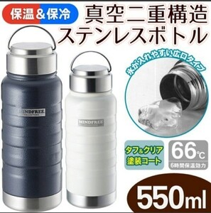 MINDFREE(マインドフリー) ステンレスボトル 550ml ネイビー2点