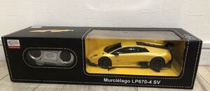 1/24 RC ランボルギーニムルシエラゴ LP670-4SV イエロー 2.4GHZ ジャンク