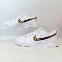 【未使用】NIKE/ナイキ WMNS DUNK LOW SE WHITE ANIMAL SWOOSH ナイキ ダンク ロー DD7099-100/27.0 /080_画像4