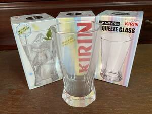 KIRIN　キリン　麒麟　スクイーズグラス＜SQUEEZE　GLASS＞12脚セット　新品・未使用