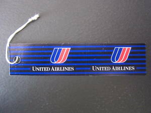 ユナイテッド航空■バゲッジタグ■UNITED AIRLINES■チューリップロゴ■1996年