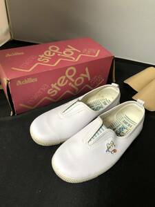  warehouse .Achillesmi-na step Joy ACF 9100 white Achilles size 19.0EE retro miena step joy rare 