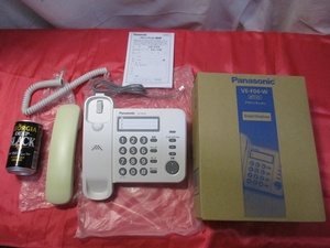 Panasonic Panasonic design telephone VE-F04-W white unused inspection consumer electronics AV camera telephone fixation 