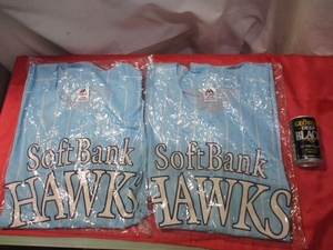 Soft Bank HAWKSソフトバンク　応援ユニフォーム LARGE 2点　未使用？　検　スポーツ　野球　ウェア　観戦　応援