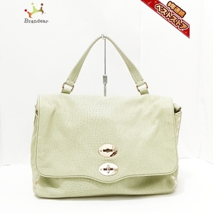 ZANELLATO Handbag Postina M Leather Light Green Bag, Handbag, Made of leather, Cowhide