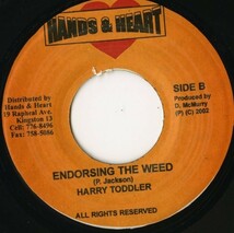 Slage Riddim：JAMAICA盤 7インチ General B／Wine Like These Harry Toddler／Endorsing The Weed【Hands & Heart】DANCEHALL 45RPM._画像2