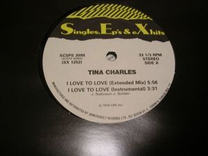 ●SOUL DANCE 12”●Tina Charles/I Love To Love (Extended Mix)