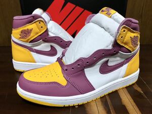 21年製 NIKE AIR JORDAN 1 RETRO HIGH OG OMEGA PSI PHI Brotherhood ナイキ エアジョーダン AJ1【555088-706】パープル イエロー US9